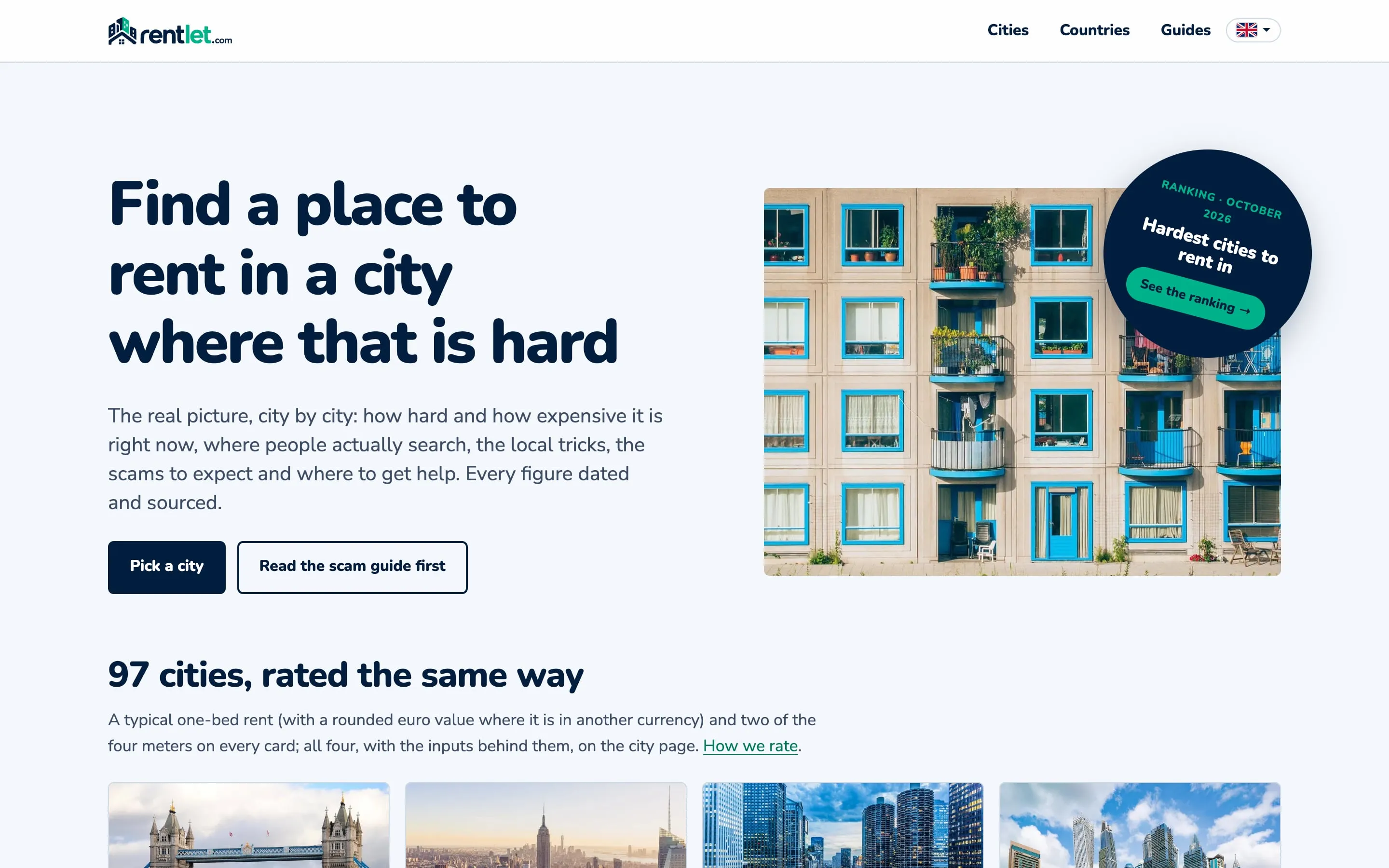 The Rentlet home page